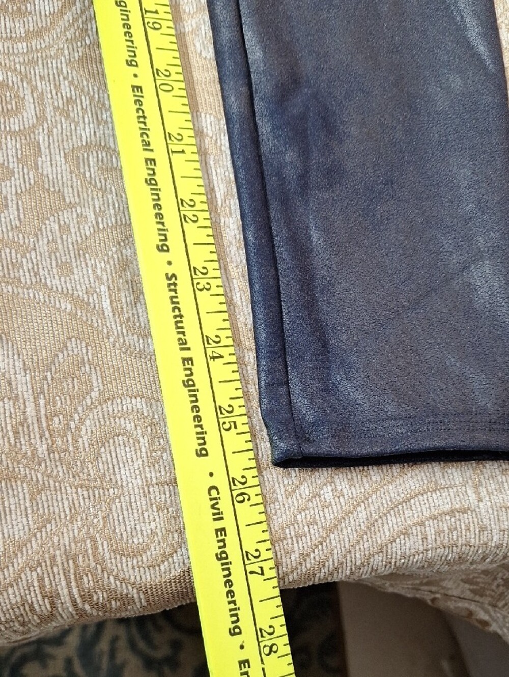 SPANX Faux Leather High-Waist Jeggings, Leggings — Navy Size L - Picture 9 of 12